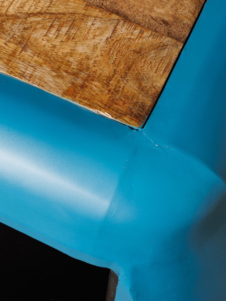 Blue cable car bedside table - 6
