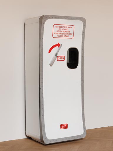 Cabinet with airplane door