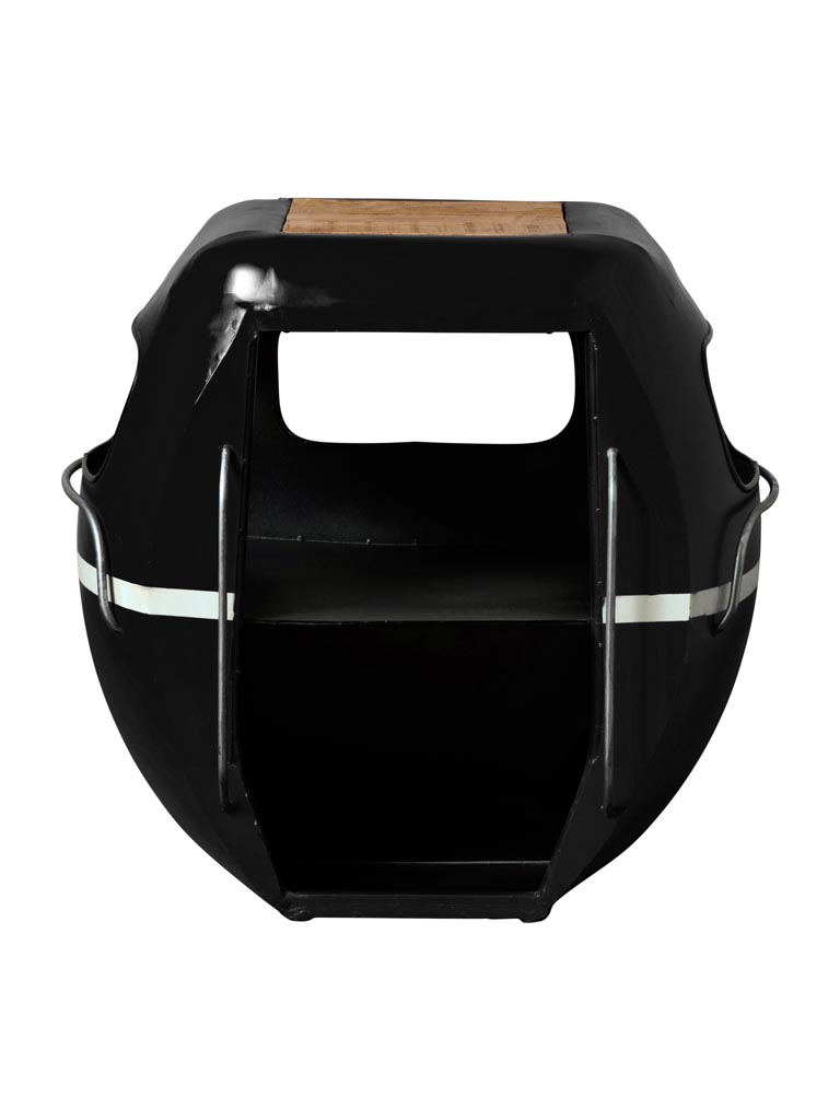 Black cable car bedside table - 2