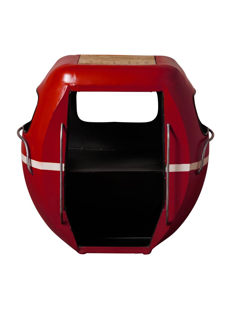 Red cable car bedside table - 2