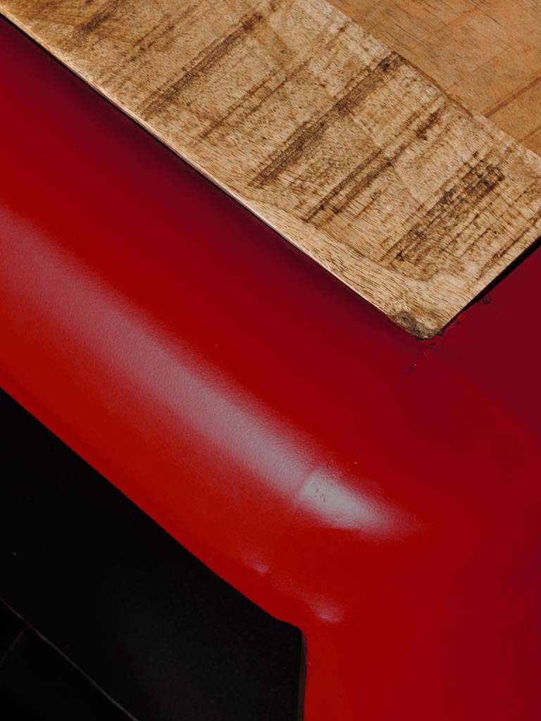 Red cable car bedside table - 5