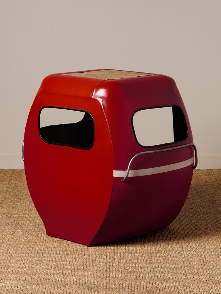Red cable car bedside table - 4