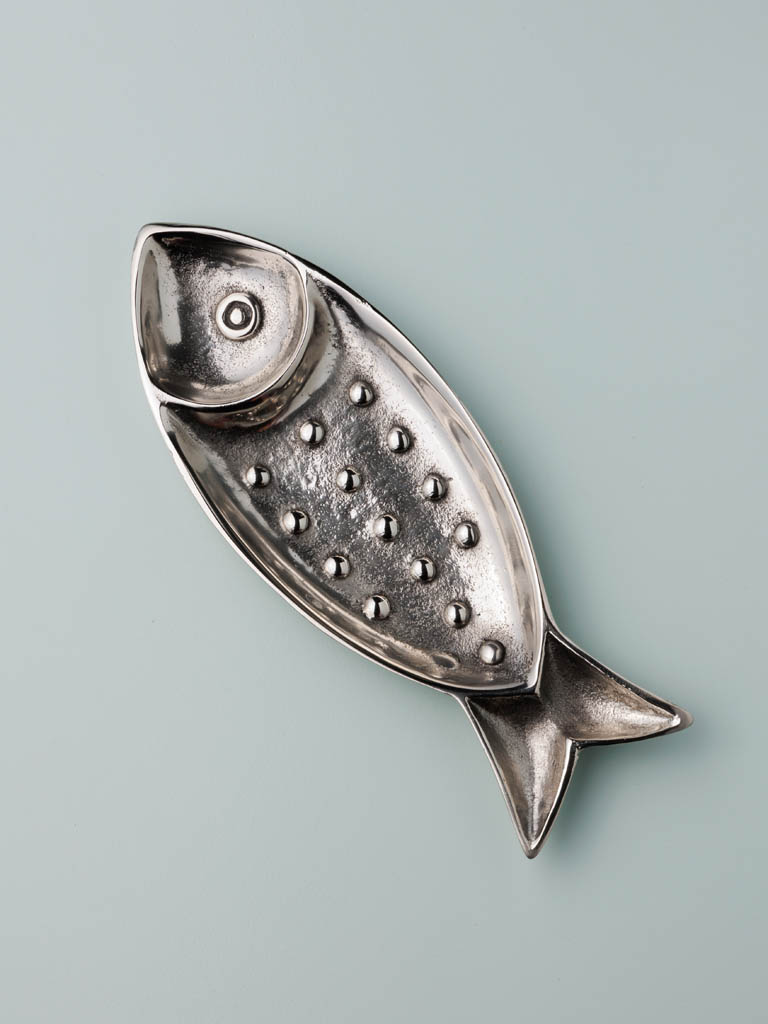 Petit plat poisson argenté - 1