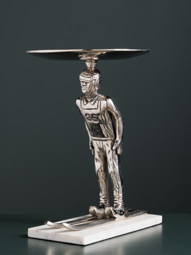 Tray on stand Skier