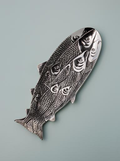 Big metal fish plate