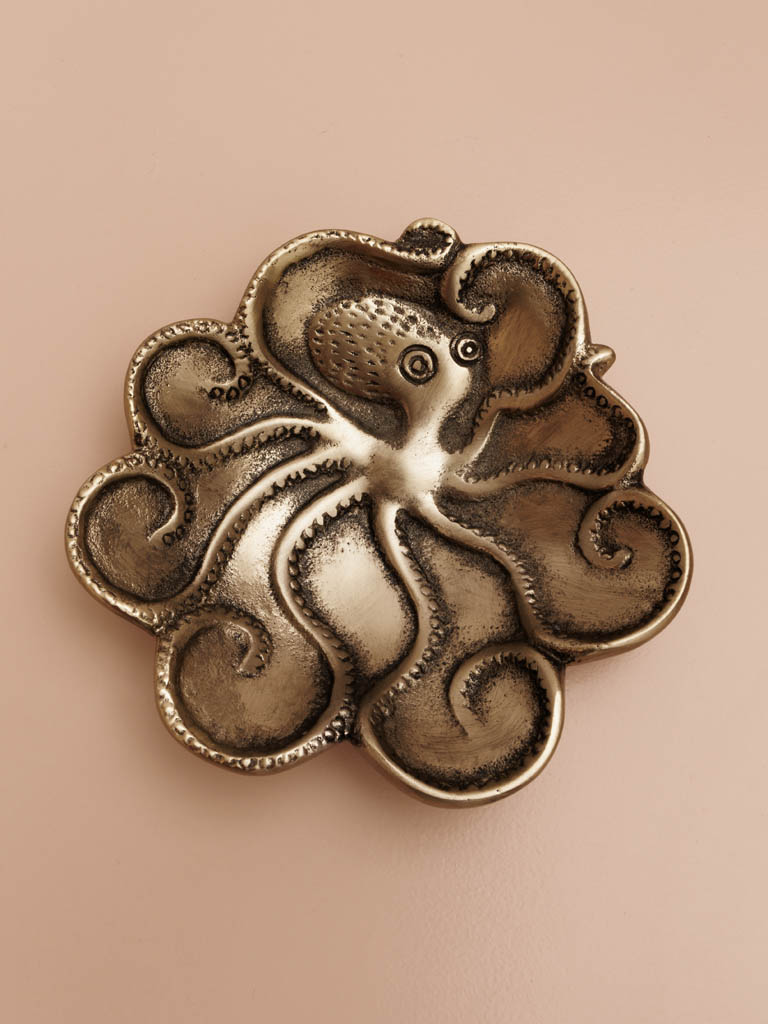 Octopus tray brass patina - 1