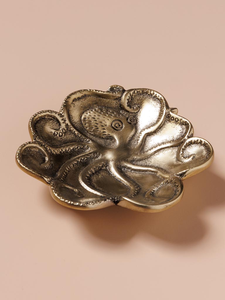 Octopus tray brass patina - 5