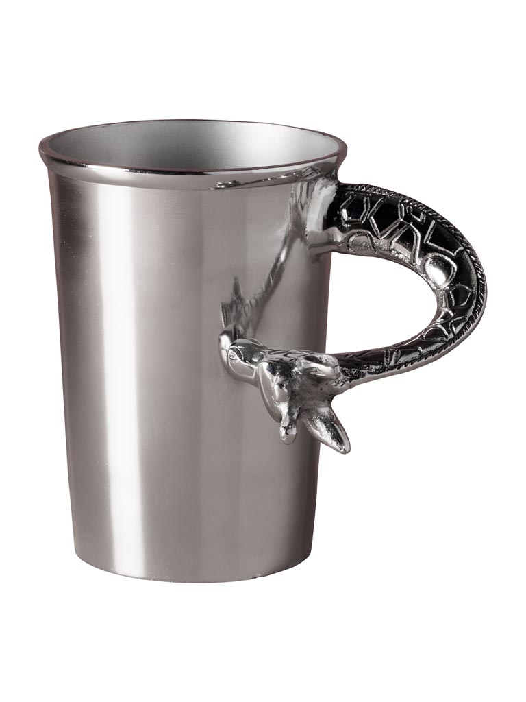 Giraffe ice bucket silver metal - 2