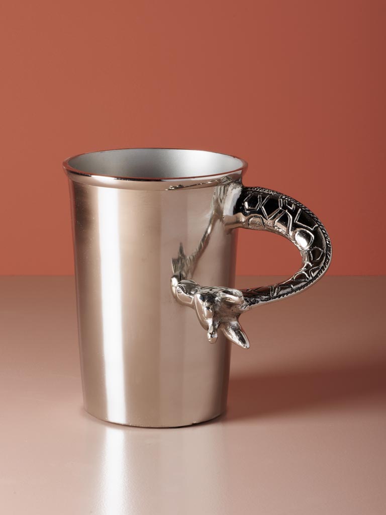Giraffe ice bucket silver metal - 3