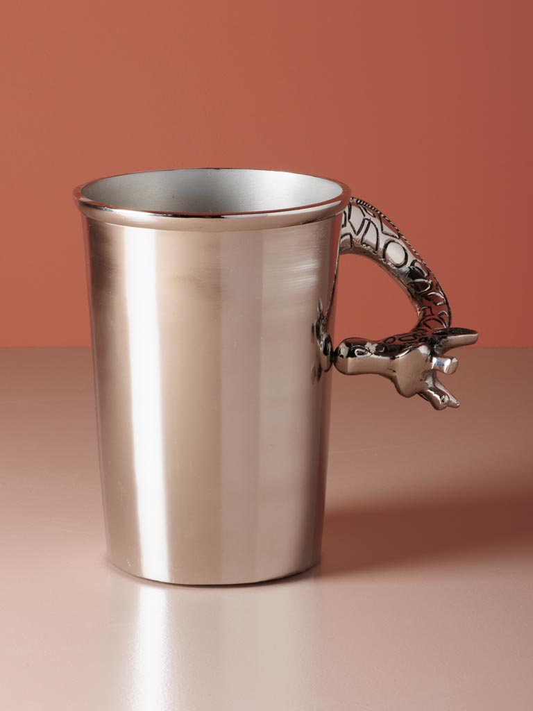 Giraffe ice bucket silver metal - 5