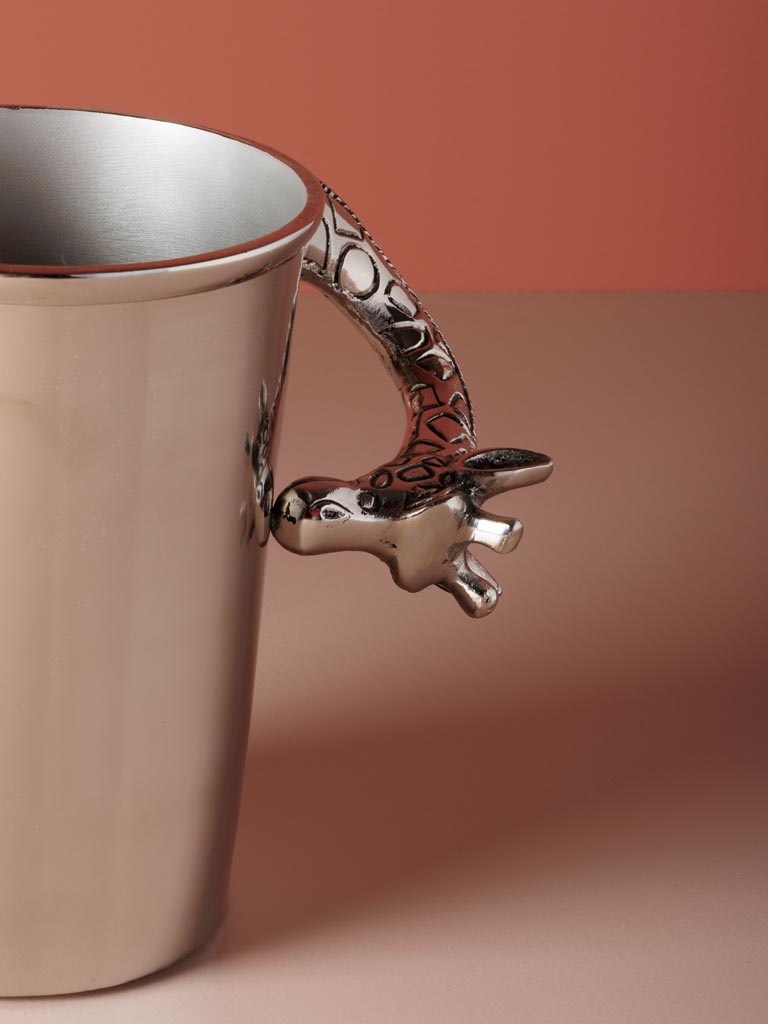 Giraffe ice bucket silver metal - 4