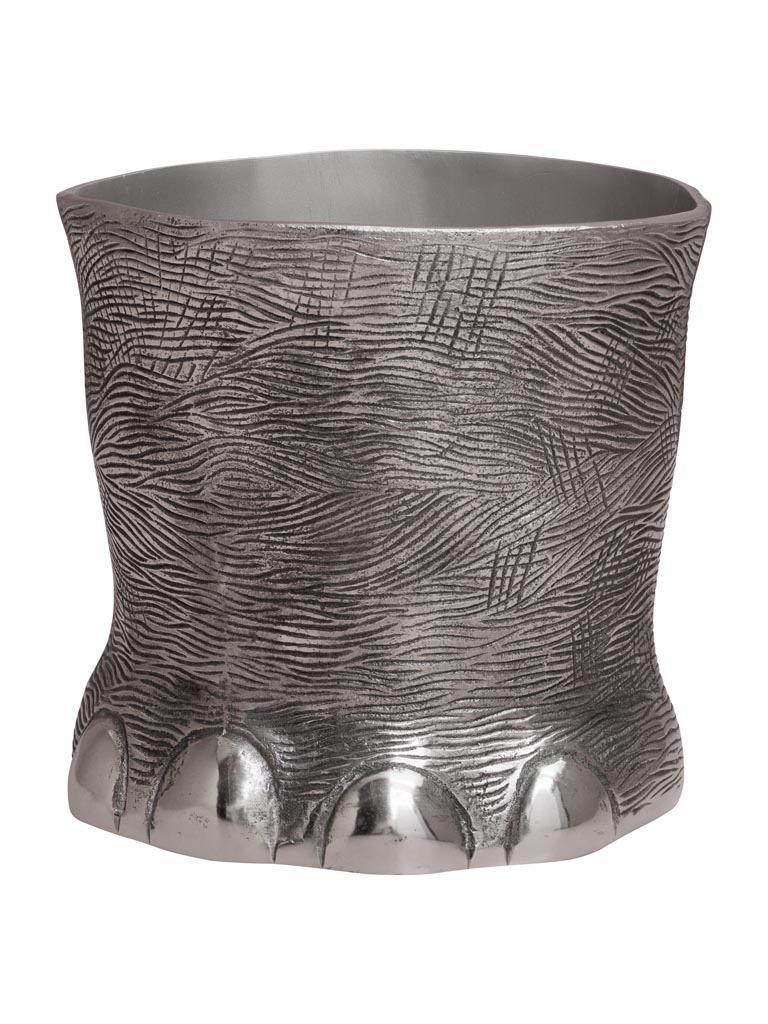 Elephant ice bucket silver metal - 2