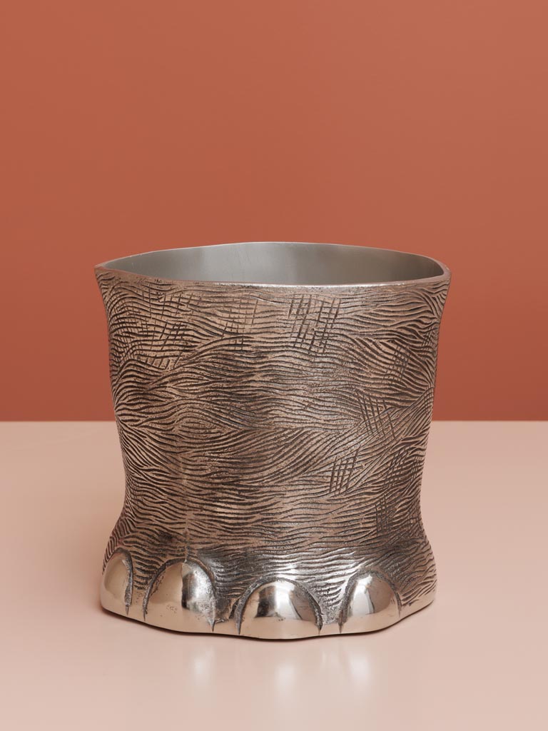 Elephant ice bucket silver metal - 3