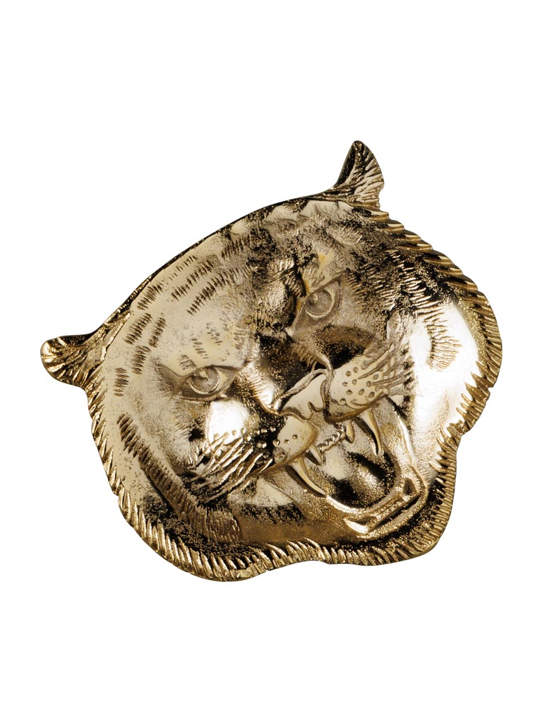 Trinket Tray golden tiger head - 2