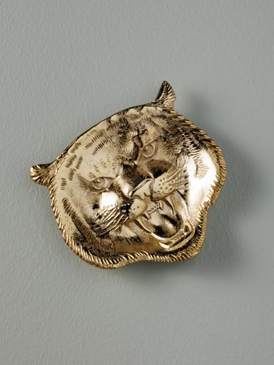 Trinket Tray golden tiger head
