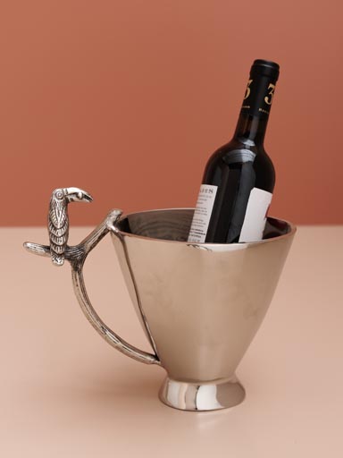 Taccon ice bucket silver metal