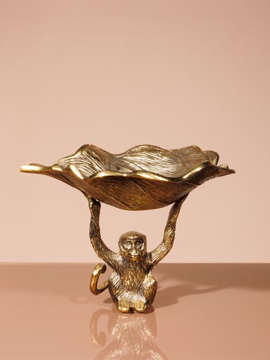 Monkey tray brass