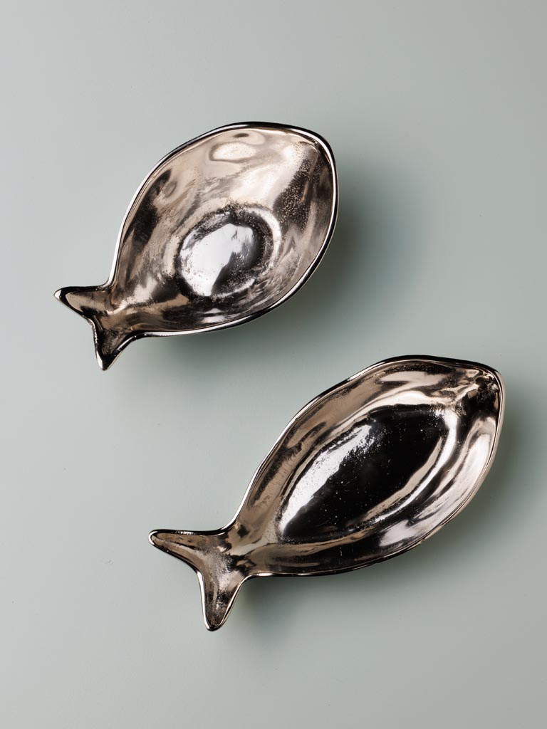 Fish bowl silver metal - 5