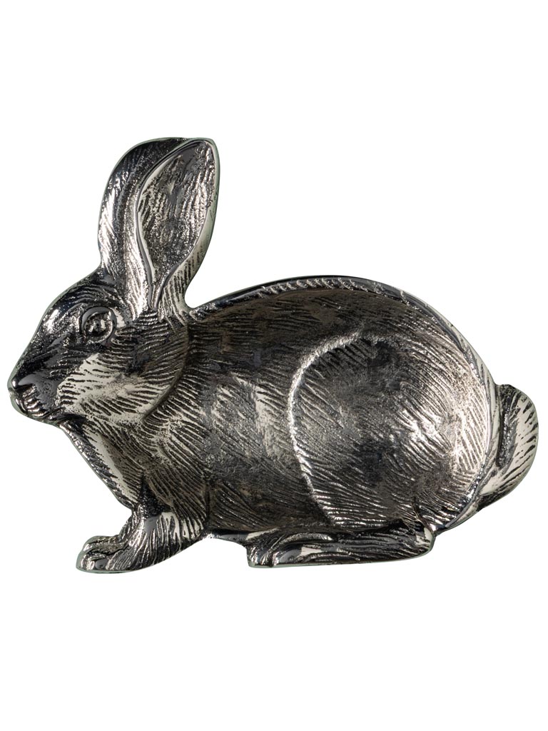 Petit plat lapin argenté - 2