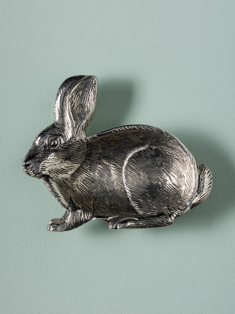 Petit plat lapin argenté - 1