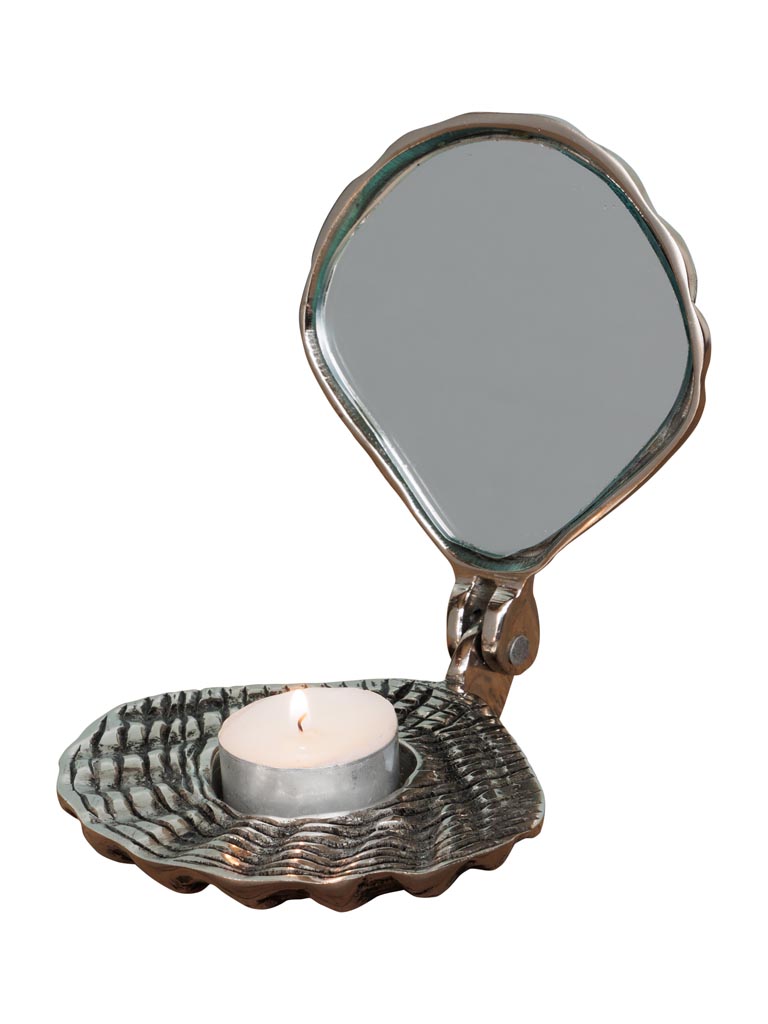 Shell mirror tealight holder box - 2
