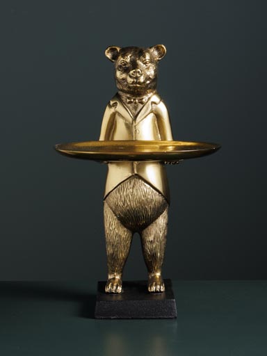 Tray on stand Bear