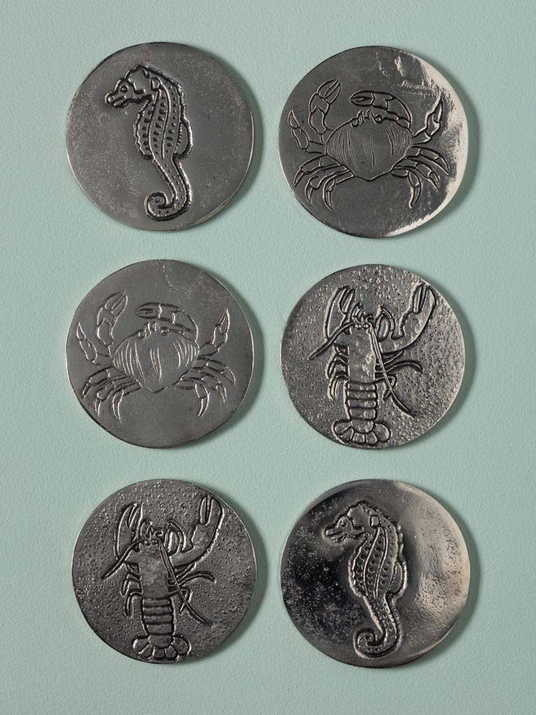 S/6 sous-verres Sea - 1