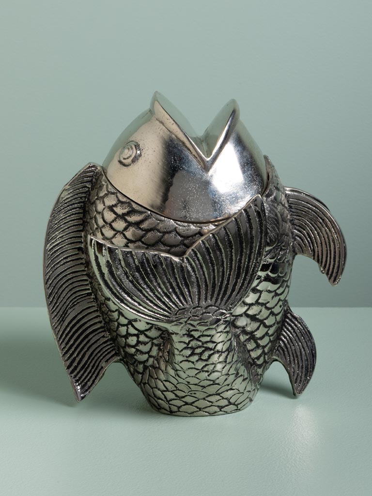 Box with lid fish looking up - 1