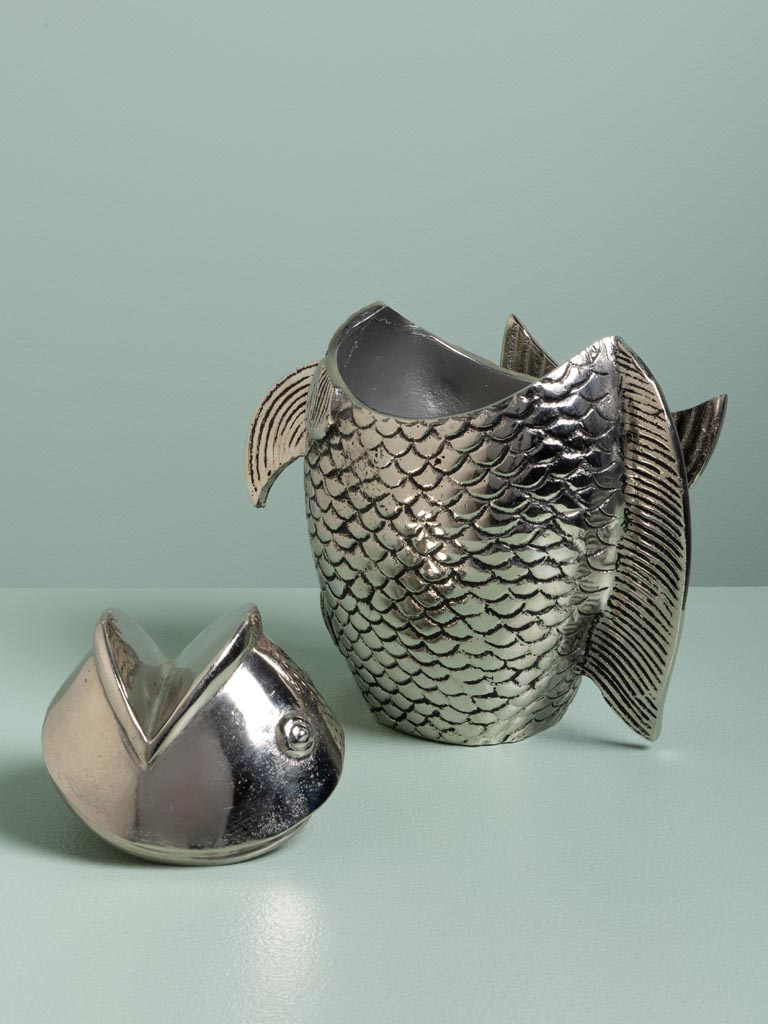 Box with lid fish looking up - 4