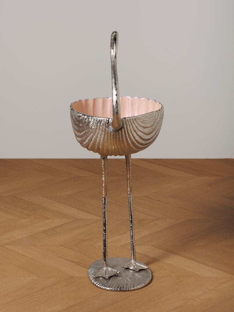 Enamel pink ice bucket flamingo - 5
