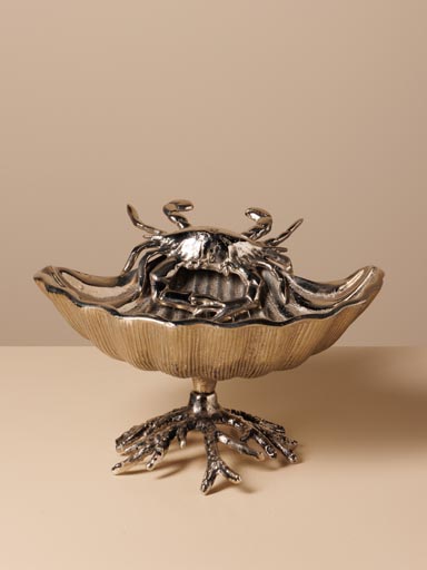 Crab on shell dish