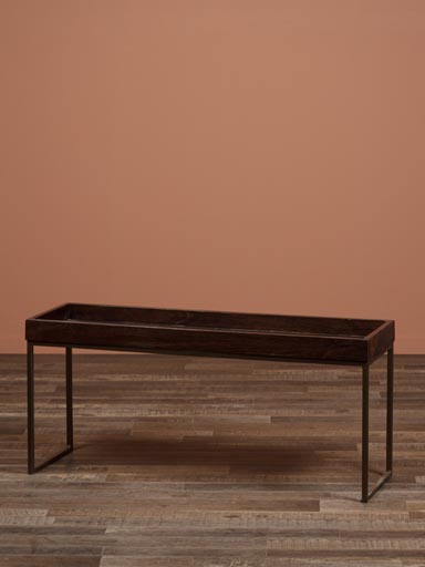Tray top side table dark mango Picaro