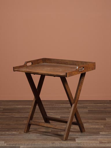 Tray top side table