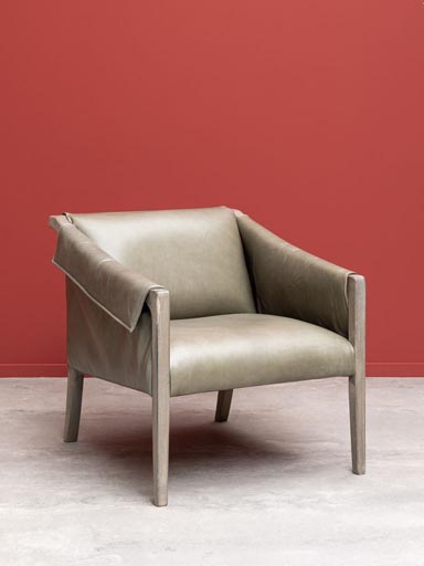 Leather armchair Boyle