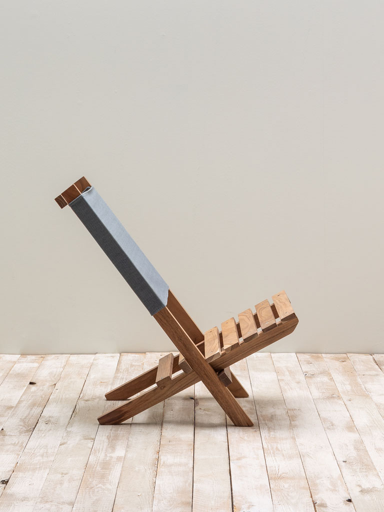 Folding acacia chair Bilbao - 7