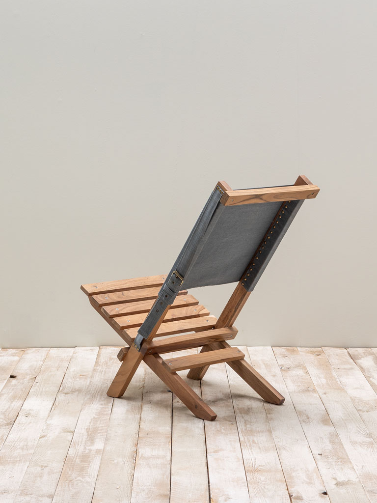 Folding acacia chair Bilbao - 6