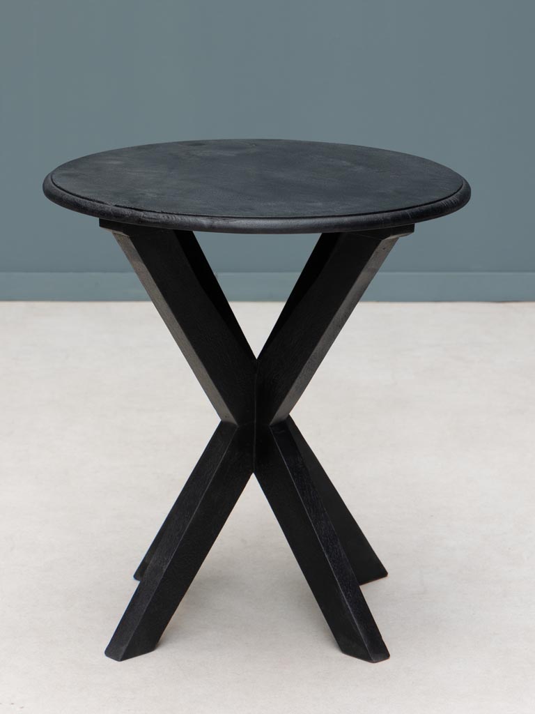 Table d'appoint noire Preto - 3