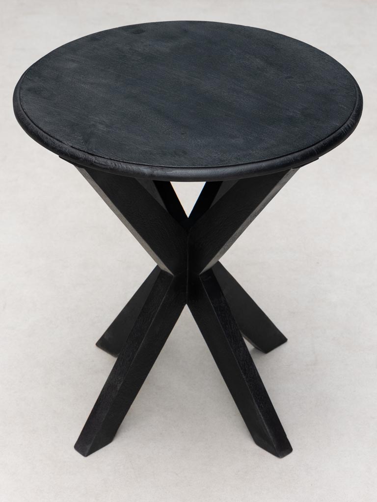 Table d'appoint noire Preto - 4