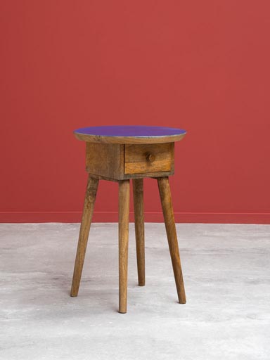 Side table blue top Philippe Model