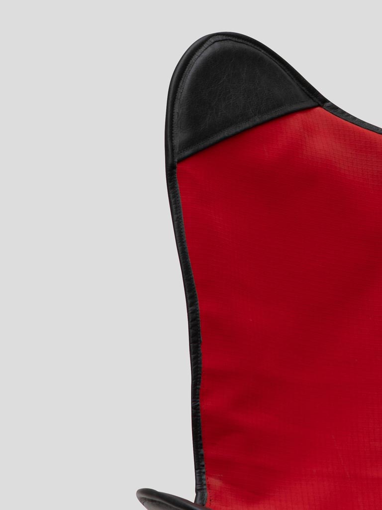 Red and black armchair Butterfly - 5