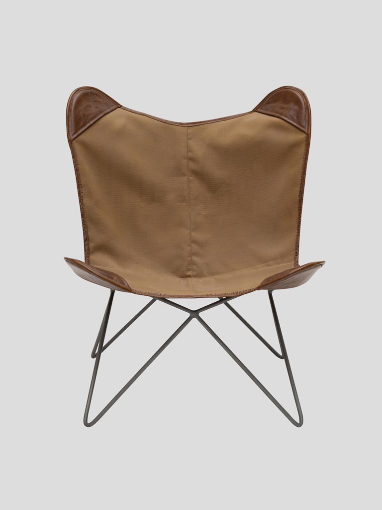 Brown armchair Butterfly - 2