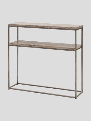 Marble and metal console table
