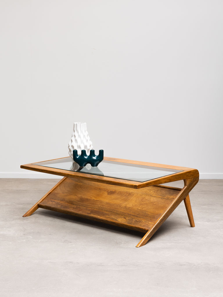 Glass top coffee table Moderner - 1