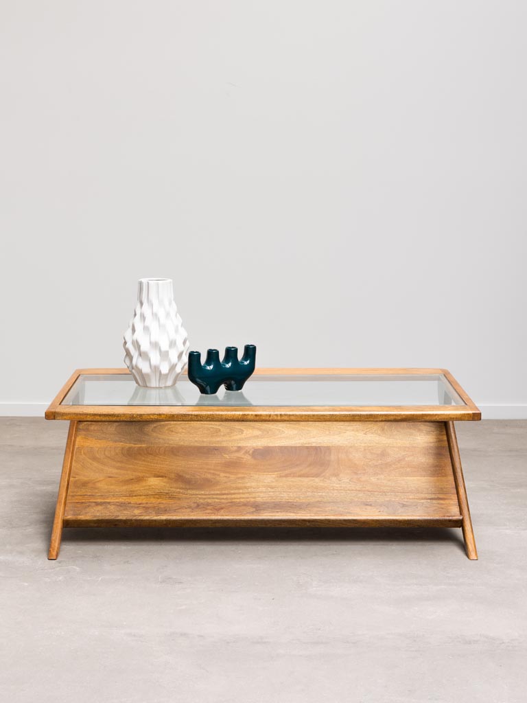 Glass top coffee table Moderner - 3