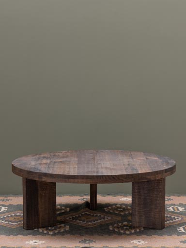 Table basse patine brune Palo