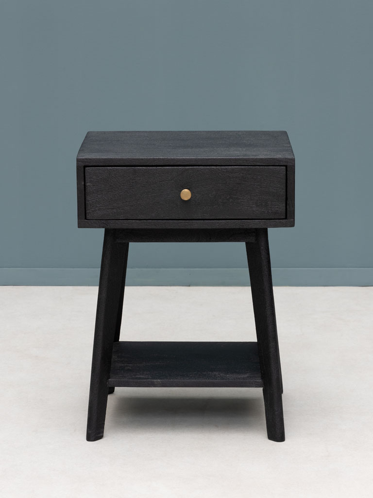 Bedside table black Onyx - 1