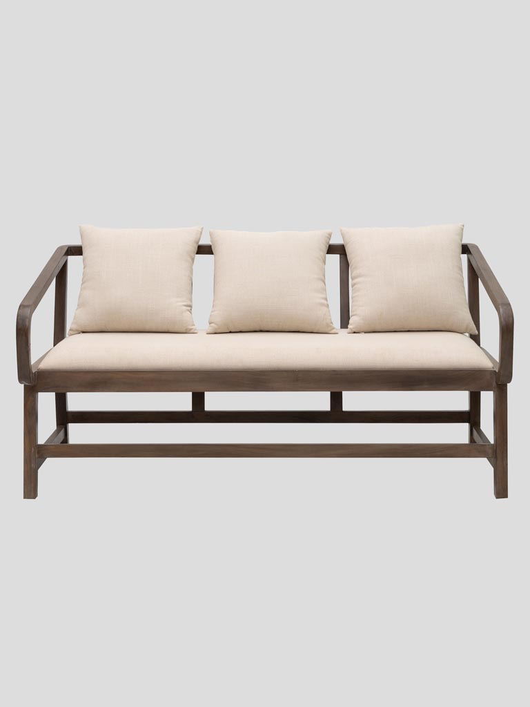 Beige bench 2 seaters - 1