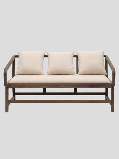 Beige bench 2 seaters
