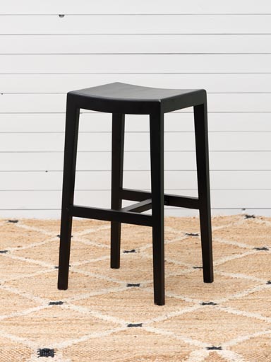 Tabouret repose-pieds bouclette noire Ernest Chehoma [33740]