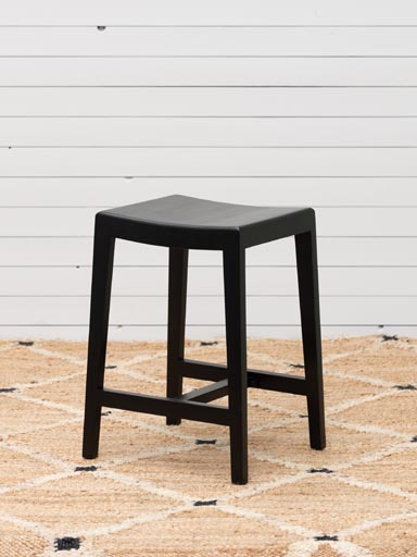 Tabouret noir Hiro